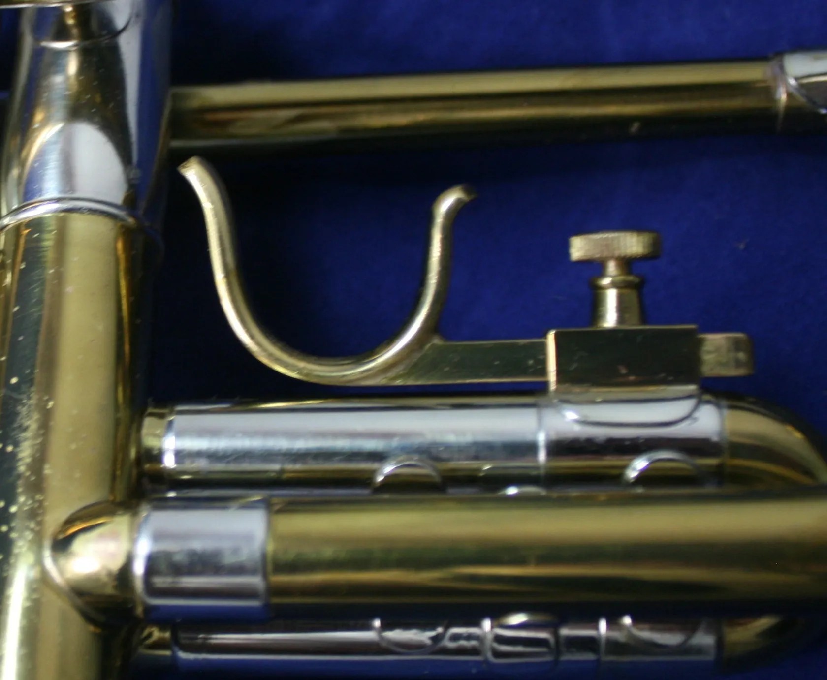 First valve slide saddle (or bracket for one)