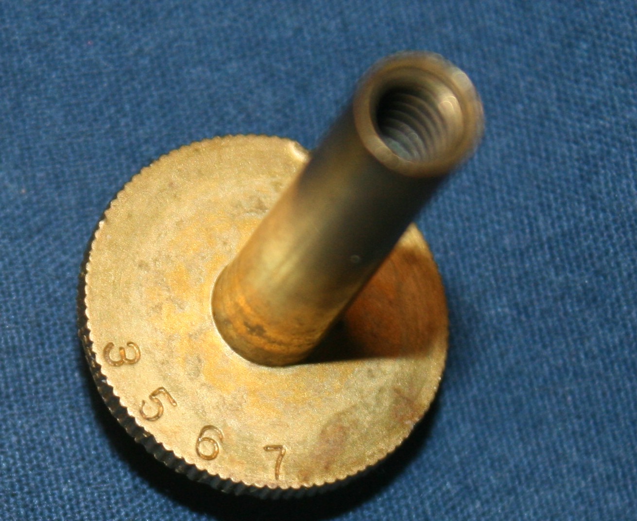 top of the valve stems (under the cork)