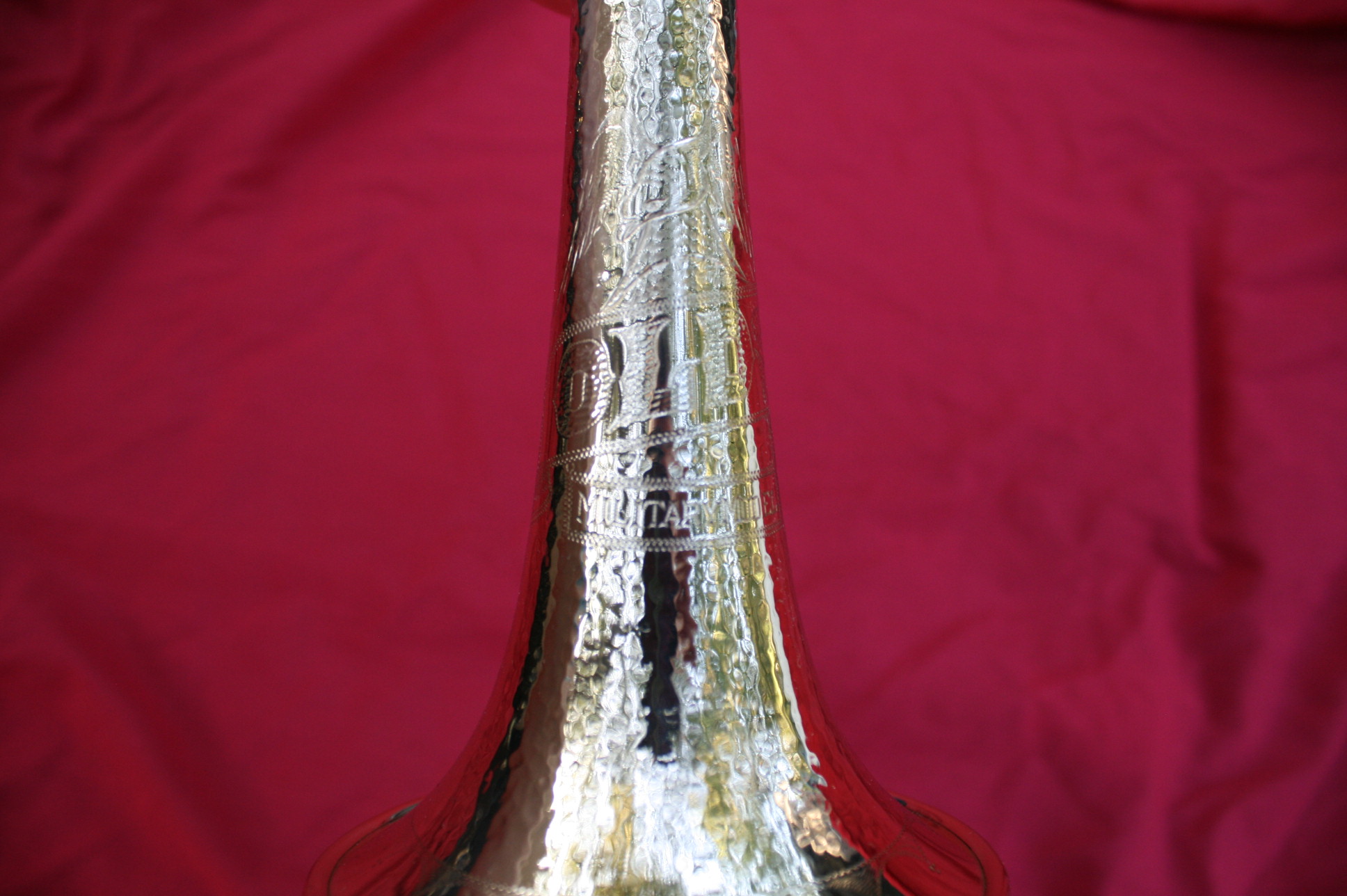 Military model (may or may not have a hammered bell, but will have "Military Model" engraved on the bell.)