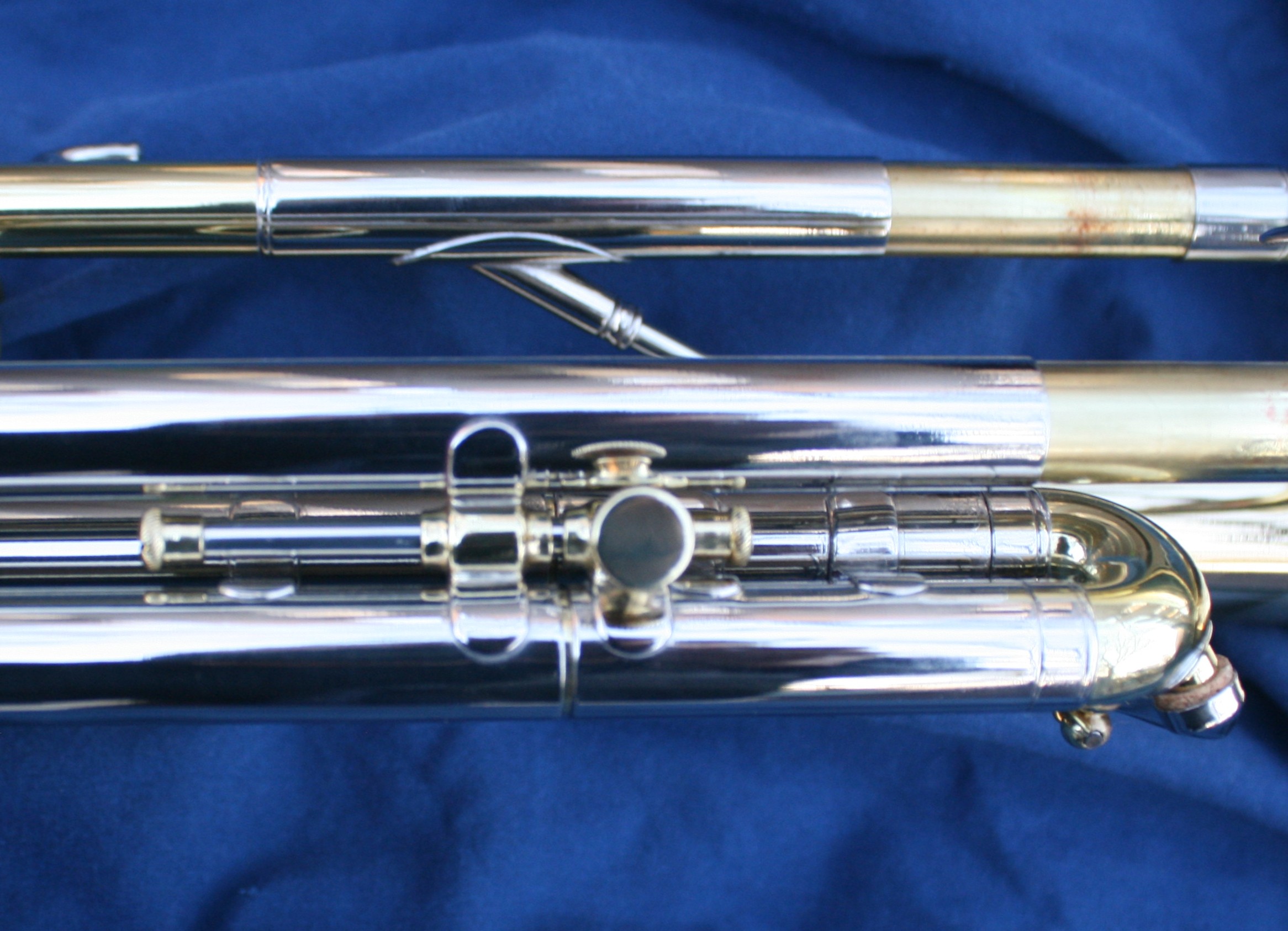 Third valve slide stop rod