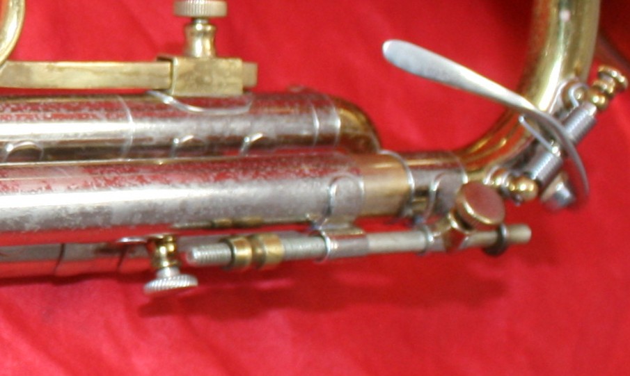 Main tuning slide stop rod (or brackets for one)